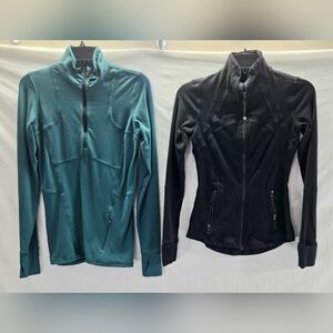 Lot of 2 Lululemon Define Jacket Size 6 & Kanto Catch Me Long Sleeve Top Size 4